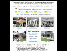 Tablet Screenshot of patiorooms-sunrooms.com